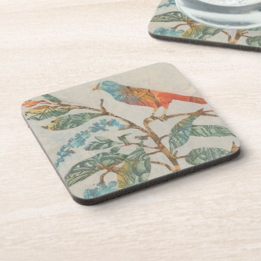 Aviäre Collage II Untersetzer (Linke Seite)