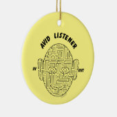 Aviäre Listener Keramik Ornament (Rechts)