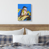 Aviäre Lizenzrechte: Eastern Kingbird Leinwanddruck (Insitu (Schlafzimmer))