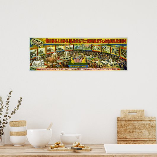 Aviary & Aquarium Poster (Küche)