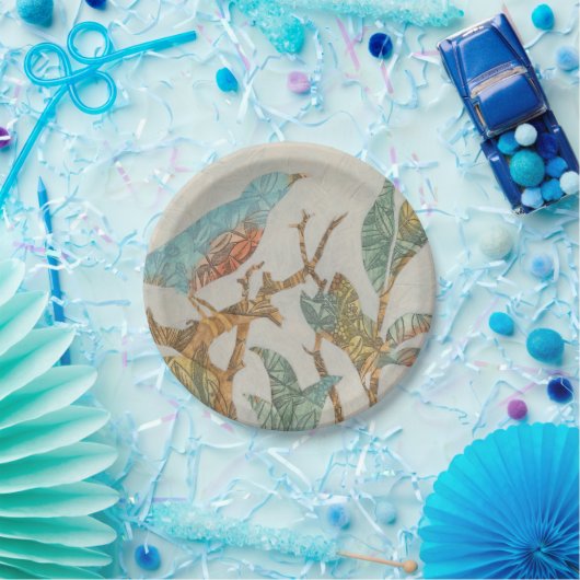 Aviary-Collage I Pappteller (Party)