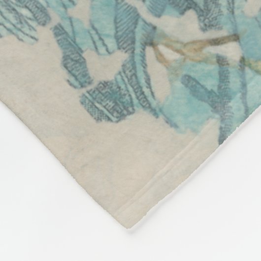 Aviary-Collage II Fleecedecke (Ecke)