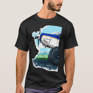 Aviat Husky vorne Valdez Alaska Stol T-Shirt