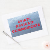 AVIATE, NAVIGATE, COMMUNICATION Aviation Sticker (Umschlag)