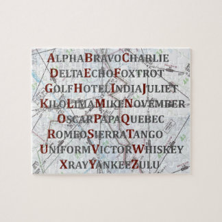 Aviation Alphabet, Phonetisches Alphabet für Pilot Puzzle