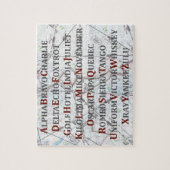 Aviation Alphabet, Phonetisches Alphabet für Pilot Puzzle (Vertikal)