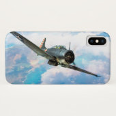 Aviation Art Device Cass "SBD Dauntless" Case-Mate iPhone Hülle (Rückseite (Horizontal))