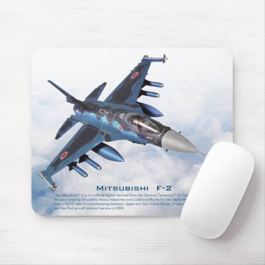 Aviation Art Mousepad "Mitsubishi F-2" (Mit Mouse)