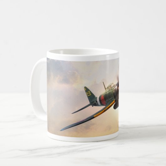 Aviation Art mug "A6M Zero" Kaffeetasse (Vorderseite Links)