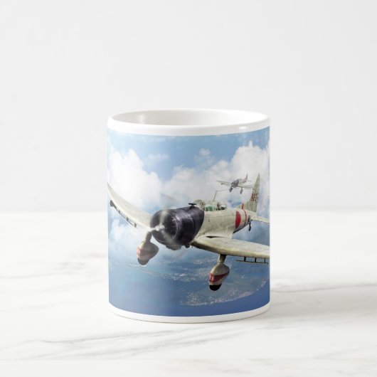 Aviation Art Mug "Aichi D3A  "Val" Kaffeetasse (Mittel)