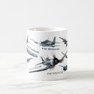 Aviation Art Mug " American warplane of WWII" Kaffeetasse