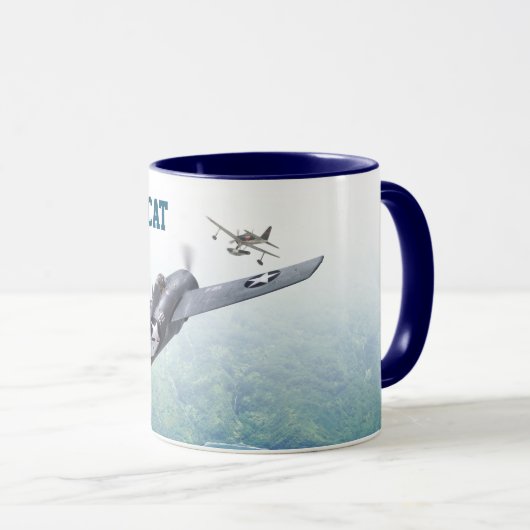 Aviation Art Mug "F4F Wildcat" Tasse (VorderseiteRechts)