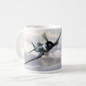 Aviation art mug "F4U Corsair" Kaffeetasse (Vorderseite Links)