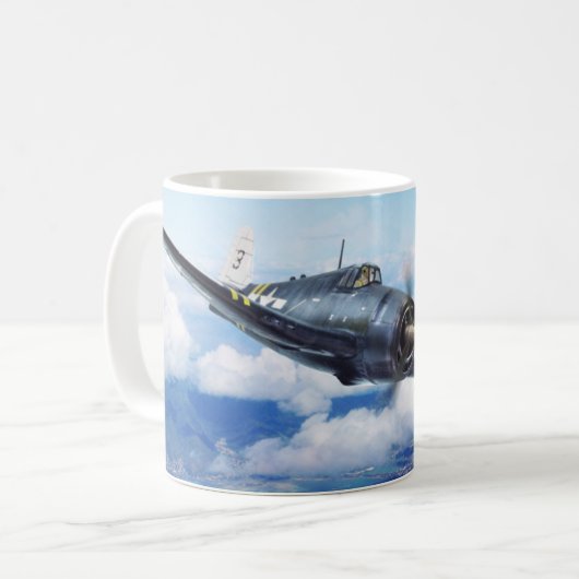Aviation Art mug "F6F Hellcat" Kaffeetasse (Vorderseite Links)
