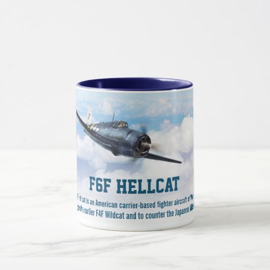 Aviation Art Mug "F6F Hellcat" Tasse (Zentrum)
