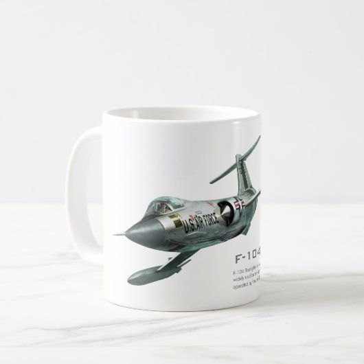 Aviation Art Mug "F-104 Starfighter" Kaffeetasse (Vorderseite Links)