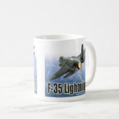 Aviation Art Mug "F-35 Lightning II" Kaffeetasse (VorderseiteRechts)