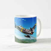 Aviation Art Mug "F-86 Sabre" Kaffeetasse (VorderseiteRechts)
