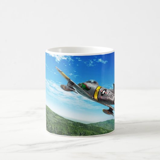 Aviation Art Mug "F-86 Sabre" Kaffeetasse (Mittel)