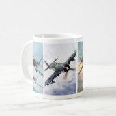 Aviation Art Mug "Fighter of World War II" Kaffeetasse (Vorderseite Links)