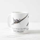 Aviation Art Mug "FW-190A & La-5FN" Kaffeetasse (Vorderseite Links)
