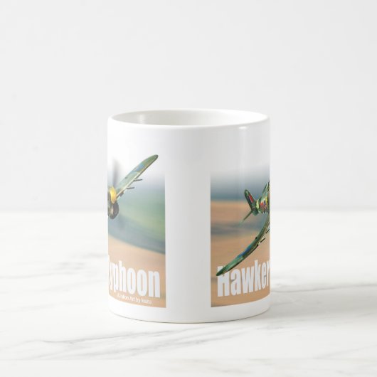 Aviation Art Mug “Hawker Typhoon" Kaffeetasse (Mittel)