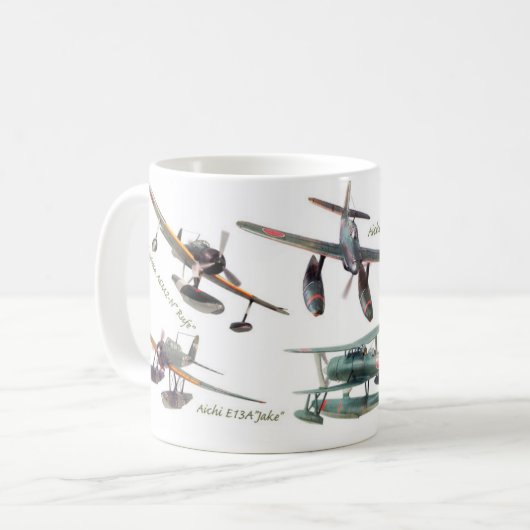 Aviation Art mug "Japanese float planes" Kaffeetasse (Vorderseite Links)