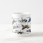 Aviation Art mug "Jet fighter"ジェット戦闘機のマグカップ Kaffeetasse (Mittel)