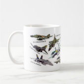Aviation Art mug "Jet fighter"ジェット戦闘機のマグカップ Kaffeetasse (Links)