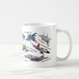 Aviation Art mug "Jet fighter"ジェット戦闘機のマグカップ Kaffeetasse