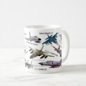 Aviation Art mug "Jet fighter" Kaffeetasse (VorderseiteRechts)