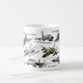 Aviation Art mug "Jet fighter" Kaffeetasse (Mittel)