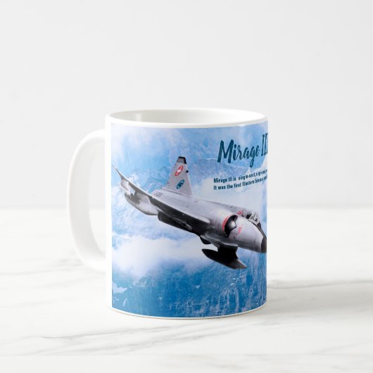 Aviation Art Mug "Mirage III " Kaffeetasse (Vorderseite Links)