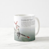 Aviation Art Mug "Mitsubishi A5M Claude" Kaffeetasse (VorderseiteRechts)