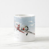 Aviation Art Mug "Mitsubishi A5M Claude" Kaffeetasse (Mittel)