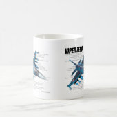 Aviation Art mug "Mitsubishi F-2 Viper Zero" Kaffeetasse (Mittel)