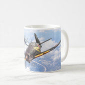 Aviation Art mug "Mitsubishi J2M Raiden"Jack" Kaffeetasse (VorderseiteRechts)