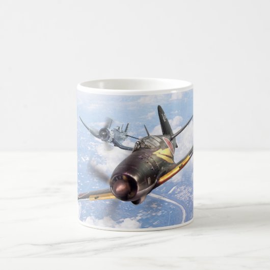 Aviation Art mug "Mitsubishi J2M Raiden"Jack" Kaffeetasse (Mittel)