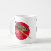 Aviation Art mug "Mitsubishi J2M Raiden " Kaffeetasse (Vorderseite Links)