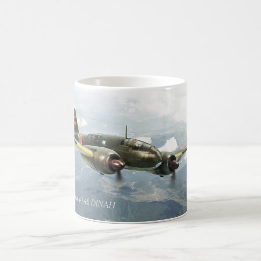 Aviation Art mug "Mitsubishi Ki-46 DINAH" Kaffeetasse (Mittel)