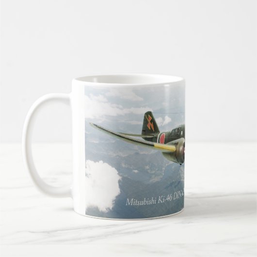 Aviation Art mug "Mitsubishi Ki-46 DINAH" Kaffeetasse (Links)