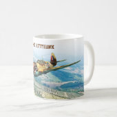 Aviation Art Mug "P-40 Kittyhawk" Kaffeetasse (VorderseiteRechts)