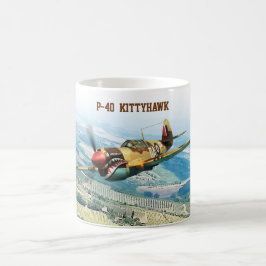 Aviation Art Mug "P-40  Kittyhawk" Kaffeetasse
