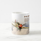 Aviation Art Mug "P-40 Kittyhawk" Kaffeetasse (Mittel)