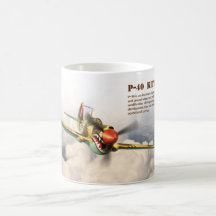 Aviation Art Mug "P-40 Kittyhawk"