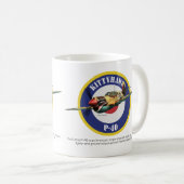 Aviation Art Mug " P-40 Kittyhawk" Kaffeetasse (VorderseiteRechts)
