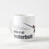 Aviation Art mug "Republic P-47 Thunderbolt" Kaffeetasse (Vorderseite Links)