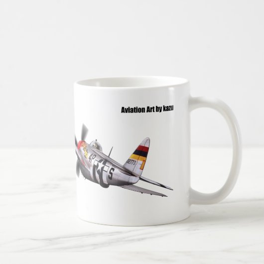 Aviation Art mug "Republic P-47 Thunderbolt" Kaffeetasse (Rechts)