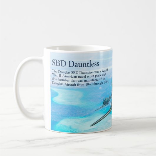 Aviation Art Mug "SBD Dauntless" Kaffeetasse (Links)