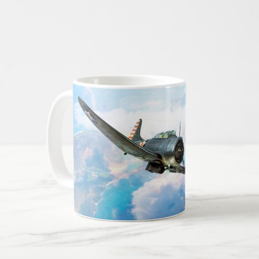 Aviation Art Mug "SBD Dauntless" Kaffeetasse (Vorderseite Links)